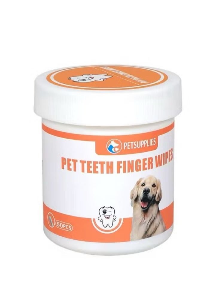 M.A&F's Teeth & Ear Cleaning Wipes for Dogs & Cats, Remove Bad Breath by Removing Plaque and Tartar Buildup No-Rinse Dog Finger Toothbrush, Disposable Gentle Cleaning & Gum Care Pet Wipes - Image 2
